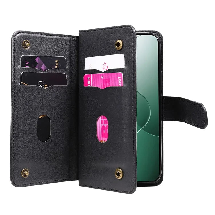 KT Multi-functional Series-1 For Xiaomi 14 Wallet Case Flip Leather Cover