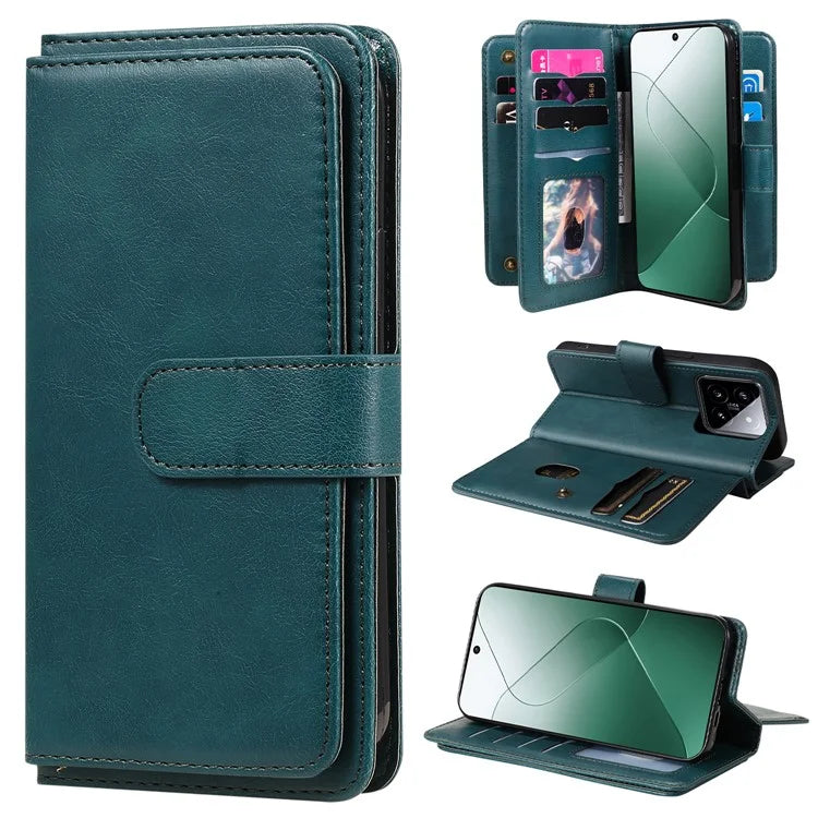 KT Multi-functional Series-1 For Xiaomi 14 Wallet Case Flip Leather Cover