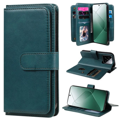 KT Multi-functional Series-1 For Xiaomi 14 Wallet Case Flip Leather Cover