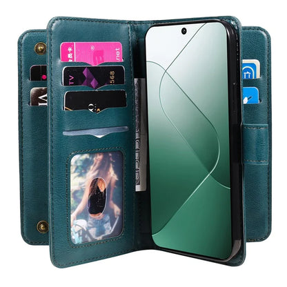 KT Multi-functional Series-1 For Xiaomi 14 Wallet Case Flip Leather Cover