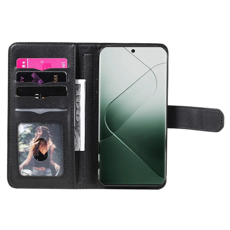 KT Multi-functional Series-1 For Xiaomi 14 Pro Leather Wallet Case with 10 Card Slots