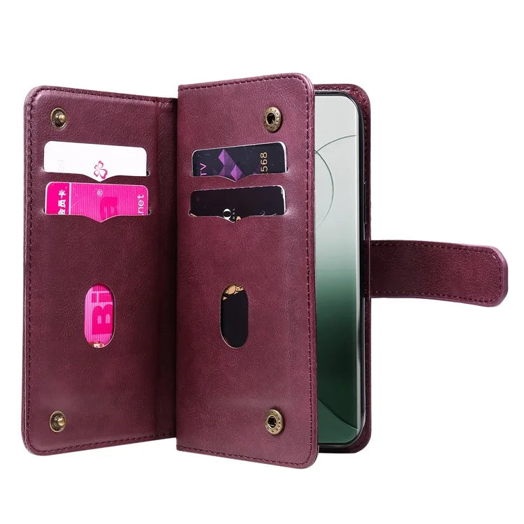 KT Multi-functional Series-1 For Xiaomi 14 Pro Leather Wallet Case with 10 Card Slots