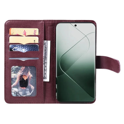 KT Multi-functional Series-1 For Xiaomi 14 Pro Leather Wallet Case with 10 Card Slots