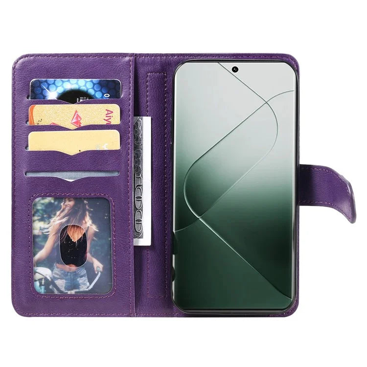 KT Multi-functional Series-1 For Xiaomi 14 Pro Leather Wallet Case with 10 Card Slots