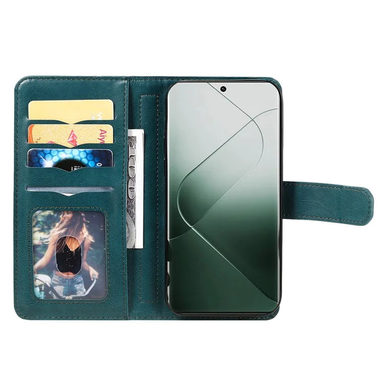 KT Multi-functional Series-1 For Xiaomi 14 Pro Leather Wallet Case with 10 Card Slots