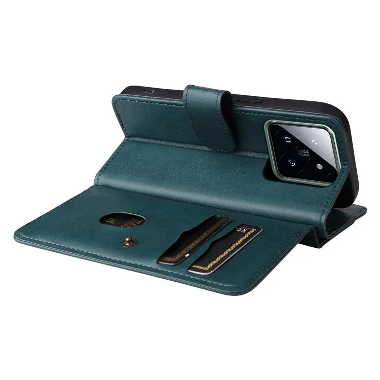 KT Multi-functional Series-1 For Xiaomi 14 Pro Leather Wallet Case with 10 Card Slots