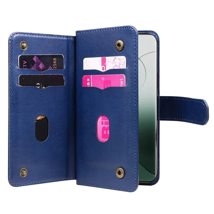 KT Multi-functional Series-1 For Xiaomi 14 Pro Leather Wallet Case with 10 Card Slots
