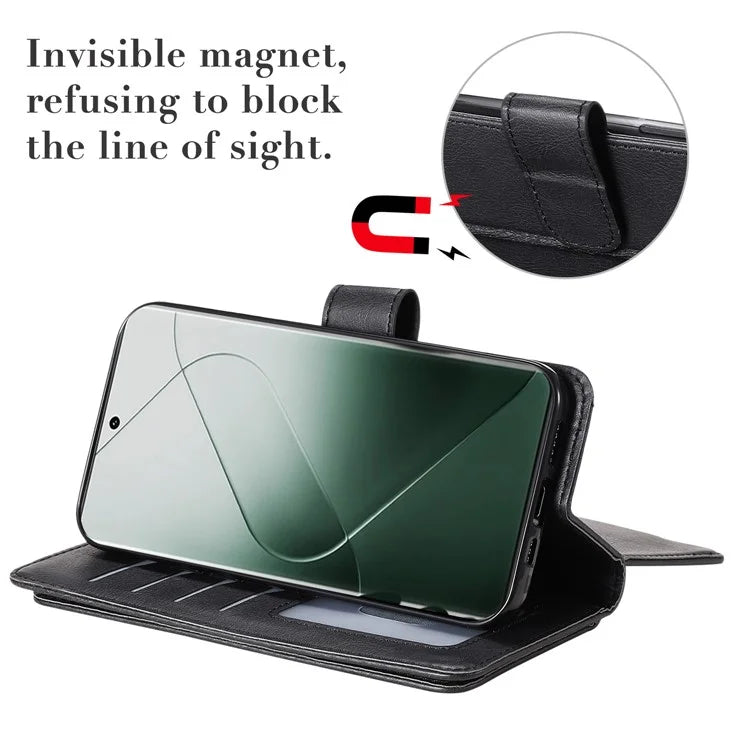 KT Multi-functional Series-1 For Xiaomi 14 Pro Leather Wallet Case with 10 Card Slots