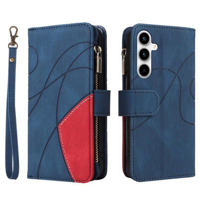 KT Multi-function Series-5 For Samsung Galaxy A35 5G Wallet Leather Case Dual Color Splicing