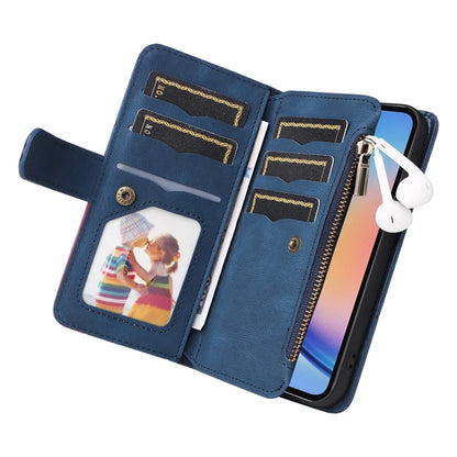 KT Multi-function Series-5 For Samsung Galaxy A35 5G Wallet Leather Case Dual Color Splicing