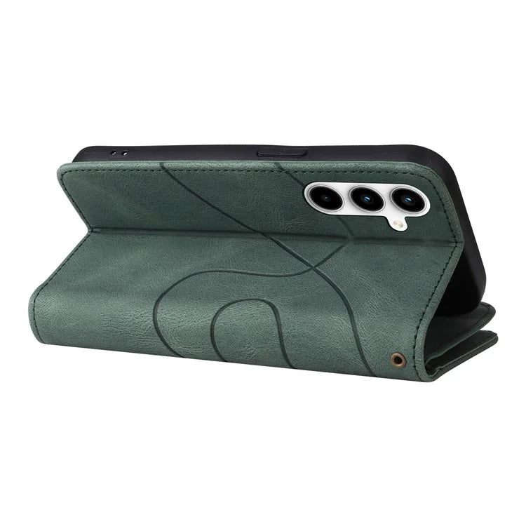 KT Multi-function Series-5 For Samsung Galaxy A35 5G Wallet Leather Case Dual Color Splicing