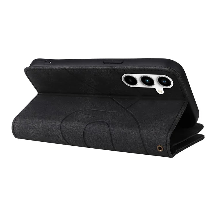 KT Multi-function Series-5 For Samsung Galaxy A35 5G Wallet Leather Case Dual Color Splicing