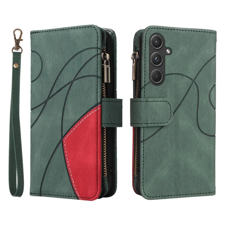 KT Multi-function Series-5 For Samsung Galaxy A55 5G Leather Wallet Case 9 Card Slots