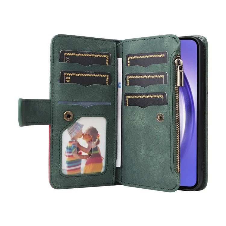KT Multi-function Series-5 For Samsung Galaxy A55 5G Leather Wallet Case 9 Card Slots