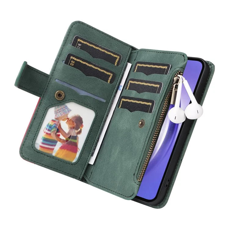 KT Multi-function Series-5 For Samsung Galaxy A55 5G Leather Wallet Case 9 Card Slots