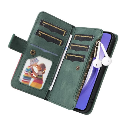 KT Multi-function Series-5 For Samsung Galaxy A55 5G Leather Wallet Case 9 Card Slots
