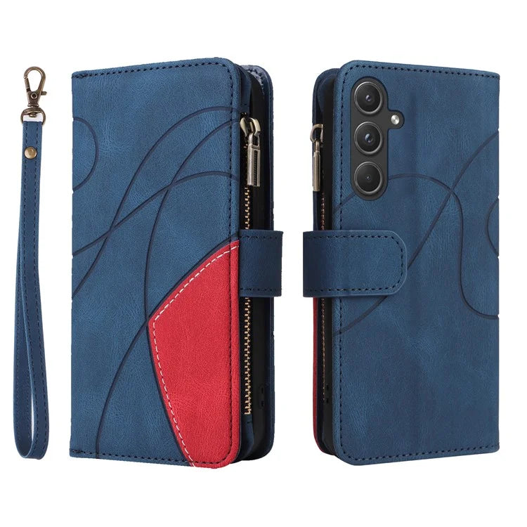 KT Multi-function Series-5 For Samsung Galaxy A55 5G Leather Wallet Case 9 Card Slots