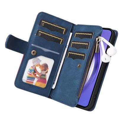 KT Multi-function Series-5 For Samsung Galaxy A55 5G Leather Wallet Case 9 Card Slots