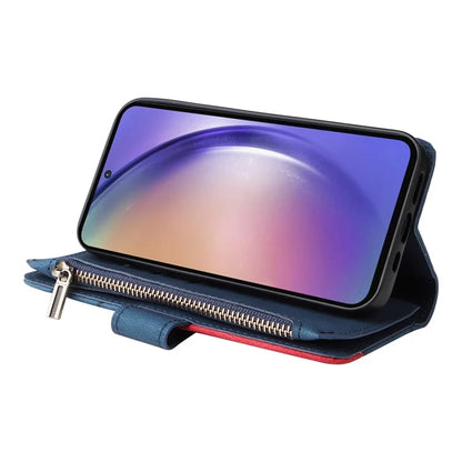 KT Multi-function Series-5 For Samsung Galaxy A55 5G Leather Wallet Case 9 Card Slots