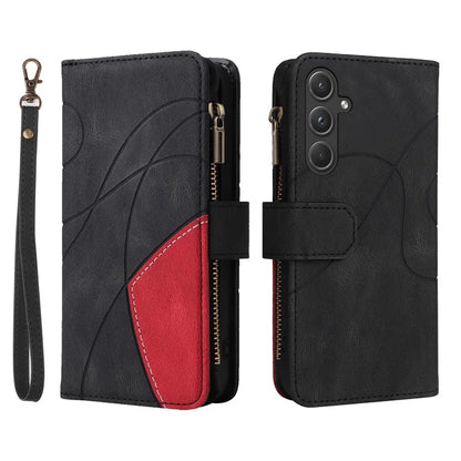 KT Multi-function Series-5 For Samsung Galaxy A55 5G Leather Wallet Case 9 Card Slots