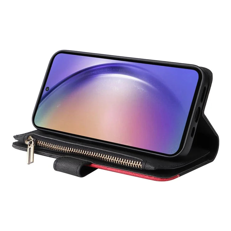 KT Multi-function Series-5 For Samsung Galaxy A55 5G Leather Wallet Case 9 Card Slots