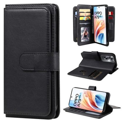 KT Multi-functional Series-1 For Oppo A79 5G / A2 5G Wallet Case Leather Stand Cover