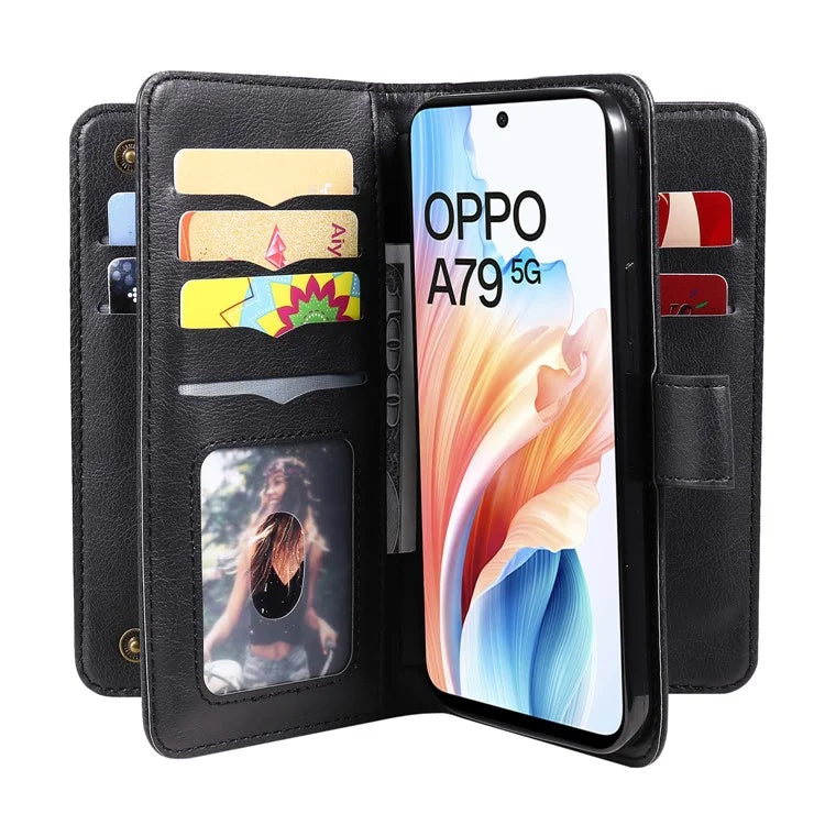 KT Multi-functional Series-1 For Oppo A79 5G / A2 5G Wallet Case Leather Stand Cover