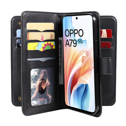 KT Multi-functional Series-1 For Oppo A79 5G / A2 5G Wallet Case Leather Stand Cover