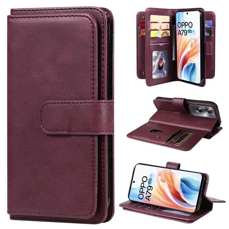 KT Multi-functional Series-1 For Oppo A79 5G / A2 5G Wallet Case Leather Stand Cover