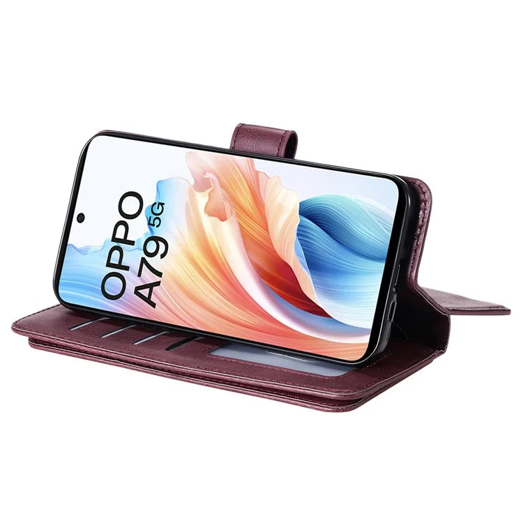 KT Multi-functional Series-1 For Oppo A79 5G / A2 5G Wallet Case Leather Stand Cover