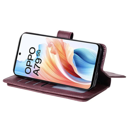 KT Multi-functional Series-1 For Oppo A79 5G / A2 5G Wallet Case Leather Stand Cover