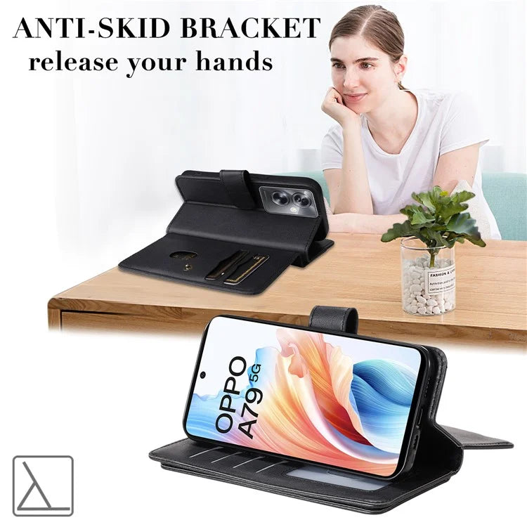 KT Multi-functional Series-1 For Oppo A79 5G / A2 5G Wallet Case Leather Stand Cover