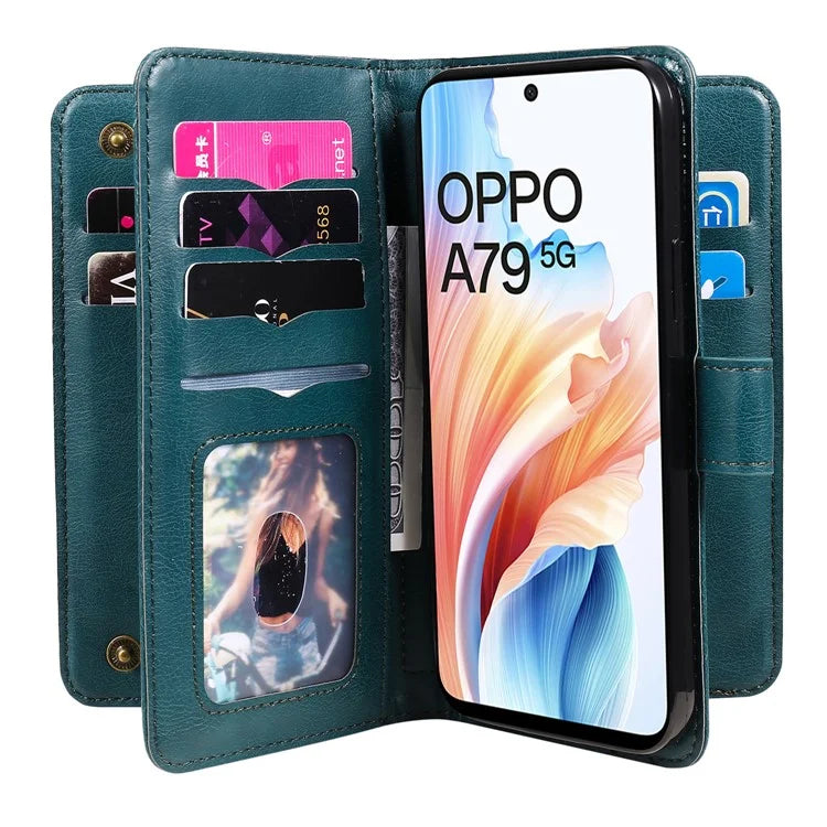 KT Multi-functional Series-1 For Oppo A79 5G / A2 5G Wallet Case Leather Stand Cover