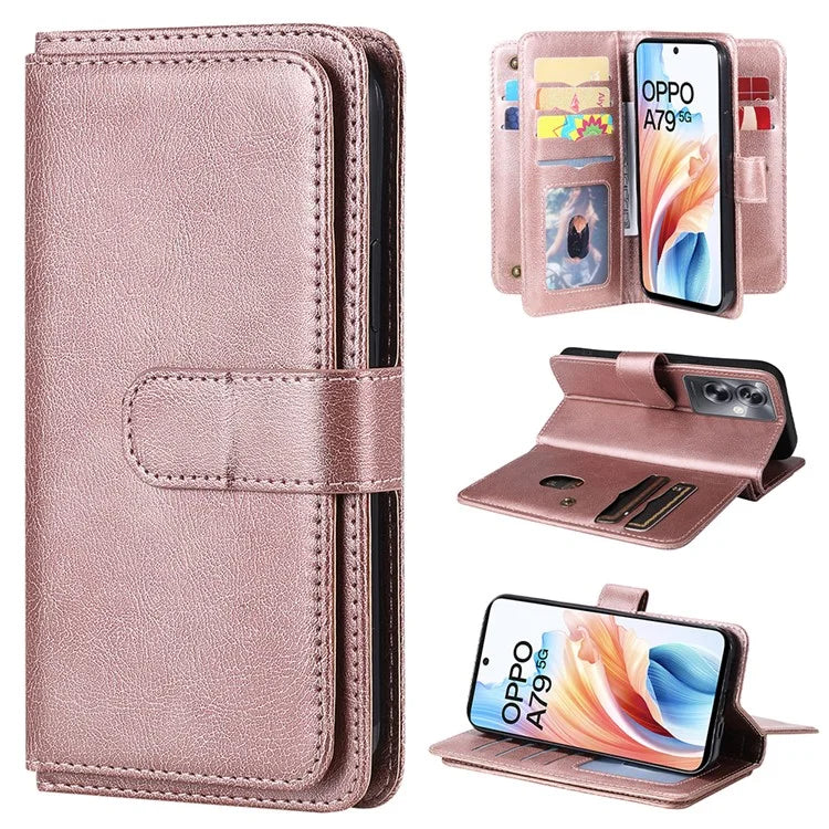 KT Multi-functional Series-1 For Oppo A79 5G / A2 5G Wallet Case Leather Stand Cover