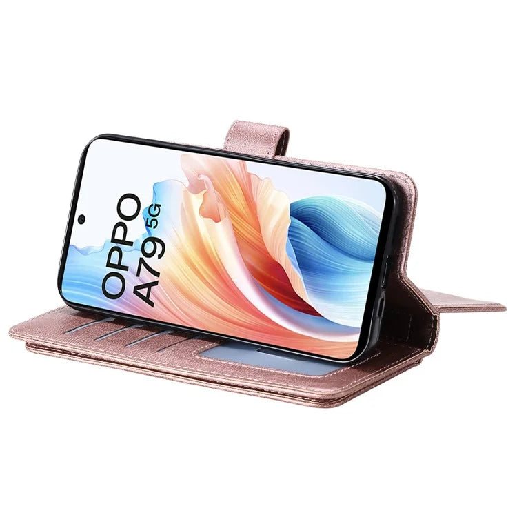 KT Multi-functional Series-1 For Oppo A79 5G / A2 5G Wallet Case Leather Stand Cover