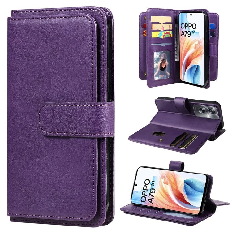 KT Multi-functional Series-1 For Oppo A79 5G / A2 5G Wallet Case Leather Stand Cover