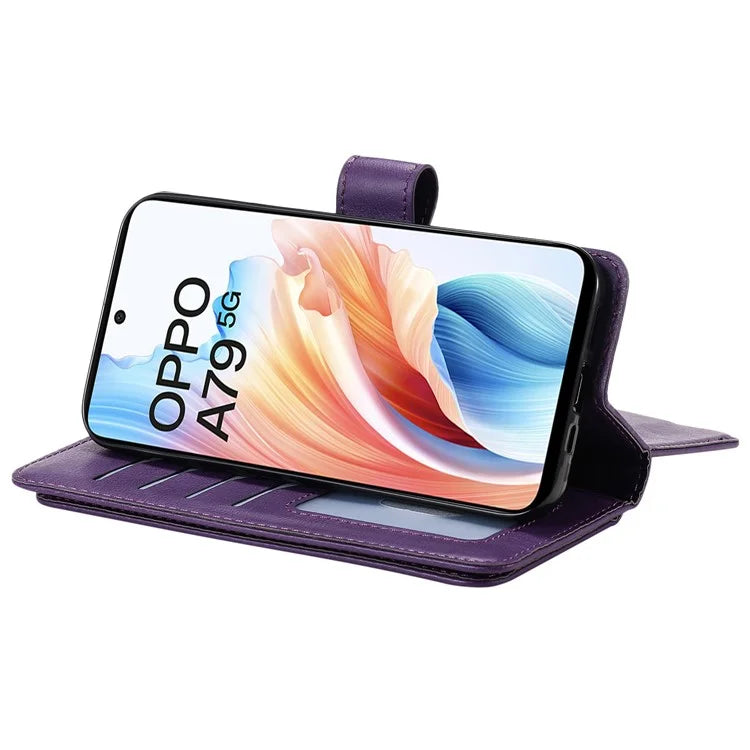 KT Multi-functional Series-1 For Oppo A79 5G / A2 5G Wallet Case Leather Stand Cover