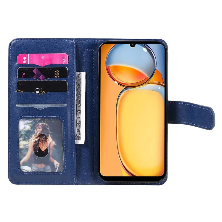 KT Multi-functional Series-1 For Xiaomi Redmi 13C 4G / Poco C65 4G Leather Case Wallet 10 Card Slots