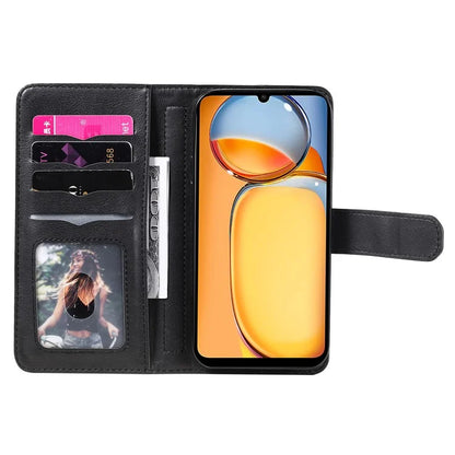 KT Multi-functional Series-1 For Xiaomi Redmi 13C 4G / Poco C65 4G Leather Case Wallet 10 Card Slots
