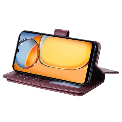 KT Multi-functional Series-1 For Xiaomi Redmi 13C 4G / Poco C65 4G Leather Case Wallet 10 Card Slots