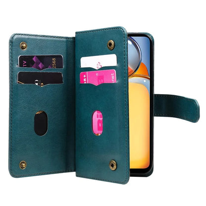 KT Multi-functional Series-1 For Xiaomi Redmi 13C 4G / Poco C65 4G Leather Case Wallet 10 Card Slots