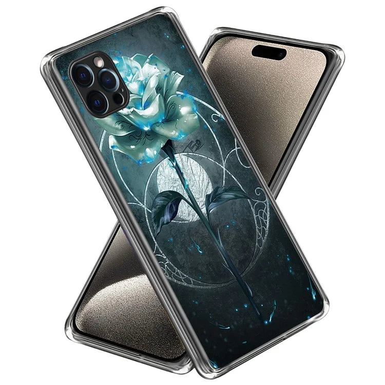 For iPhone 15 Pro Max Phone Cover Shockproof TPU Case with Pattern Printing