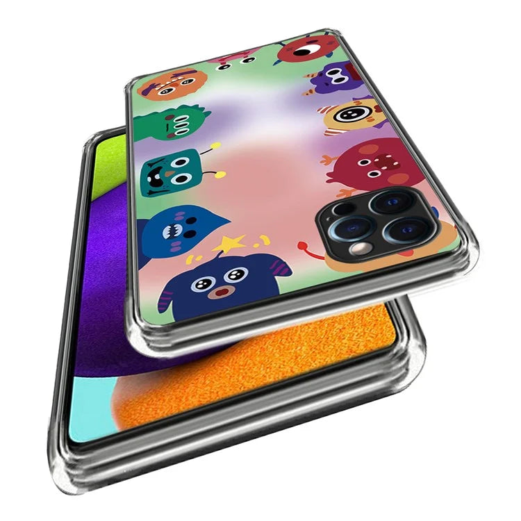 For iPhone 15 Pro Max Phone Cover Shockproof TPU Case with Pattern Printing