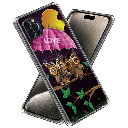 For iPhone 15 Pro Max Phone Cover Shockproof TPU Case with Pattern Printing