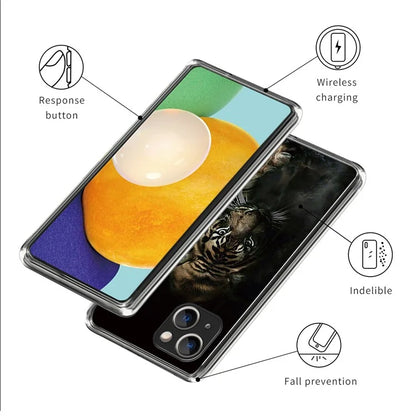 For iPhone 15 Phone Case Slim-Fit Pattern Printing TPU Back Cover