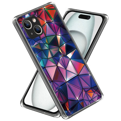 For iPhone 15 Phone Case Slim-Fit Pattern Printing TPU Back Cover