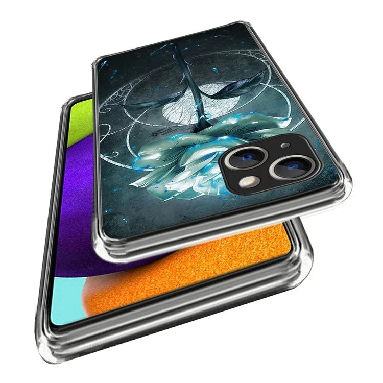For iPhone 15 Phone Case Slim-Fit Pattern Printing TPU Back Cover