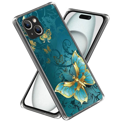 For iPhone 15 Plus Case Anti-drop Pattern Printing TPU Mobile Phone Cover