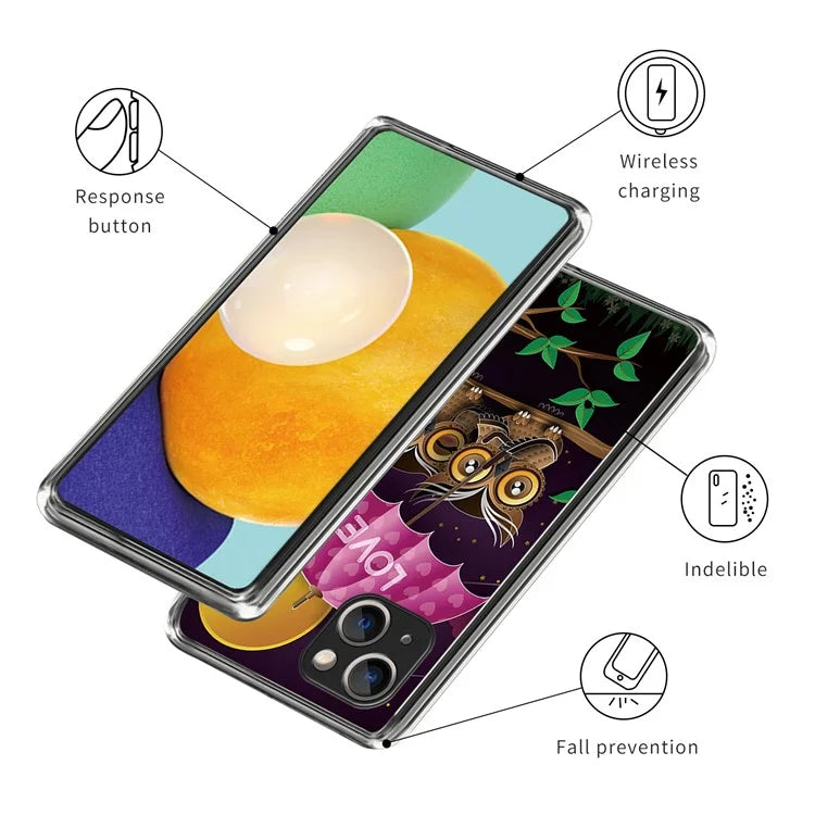 For iPhone 15 Plus Case Anti-drop Pattern Printing TPU Mobile Phone Cover