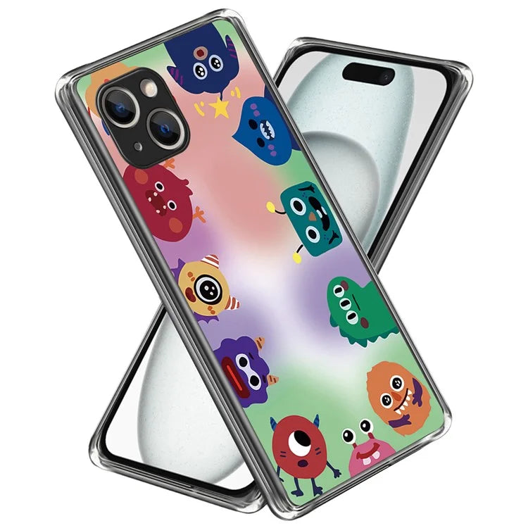 For iPhone 15 Plus Case Anti-drop Pattern Printing TPU Mobile Phone Cover